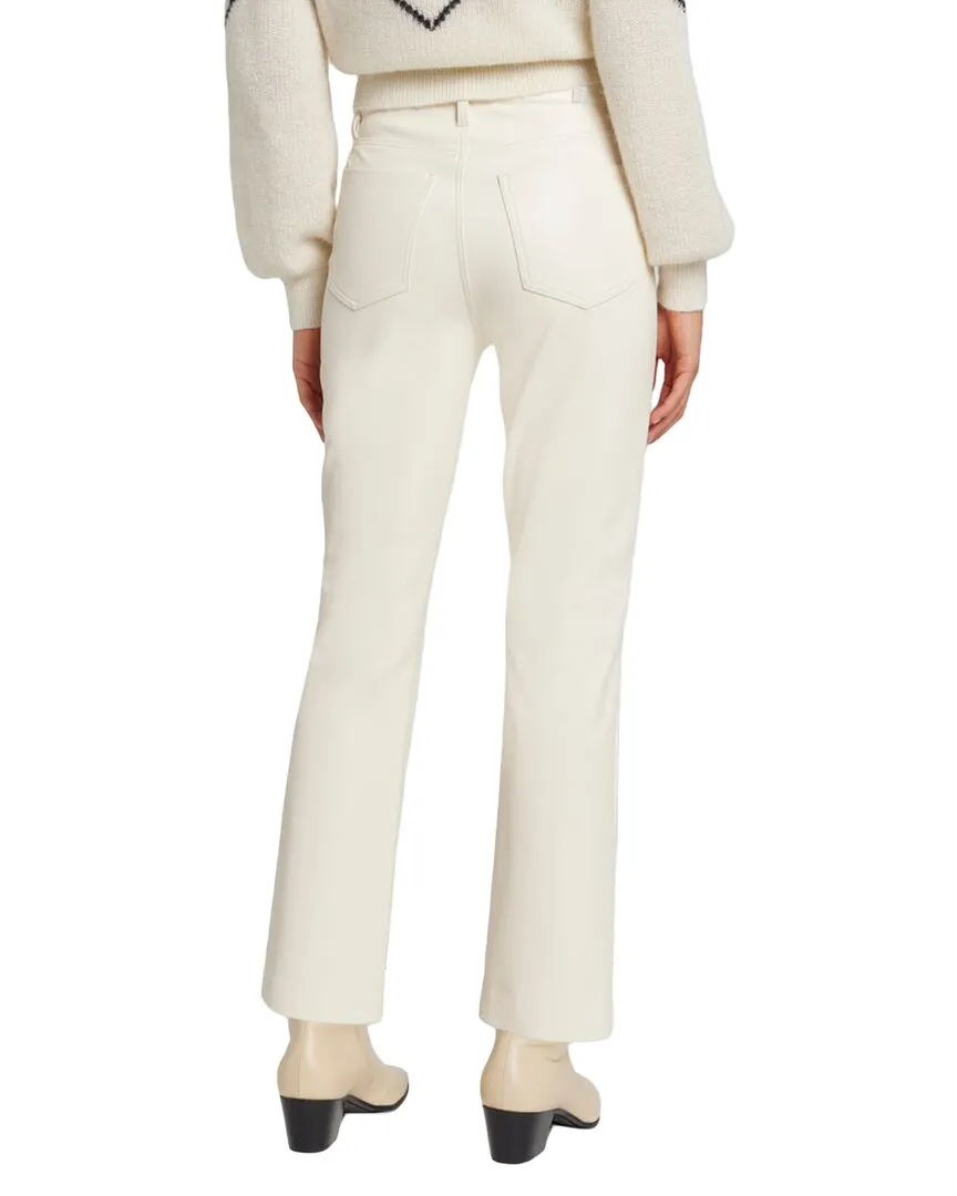 7 For All Mankind High Waist Slim Kick Flare Cream Jean