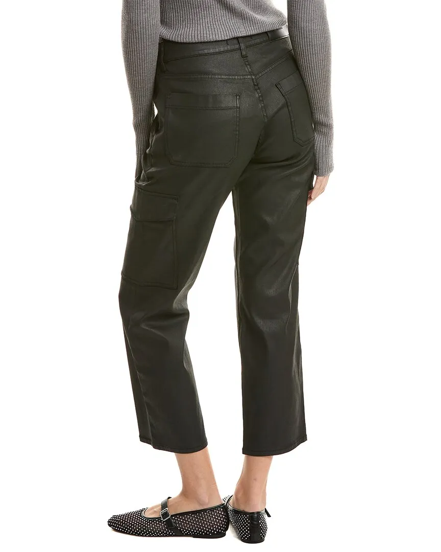 7 For All Mankind Logan Coated Black Cargo Jean