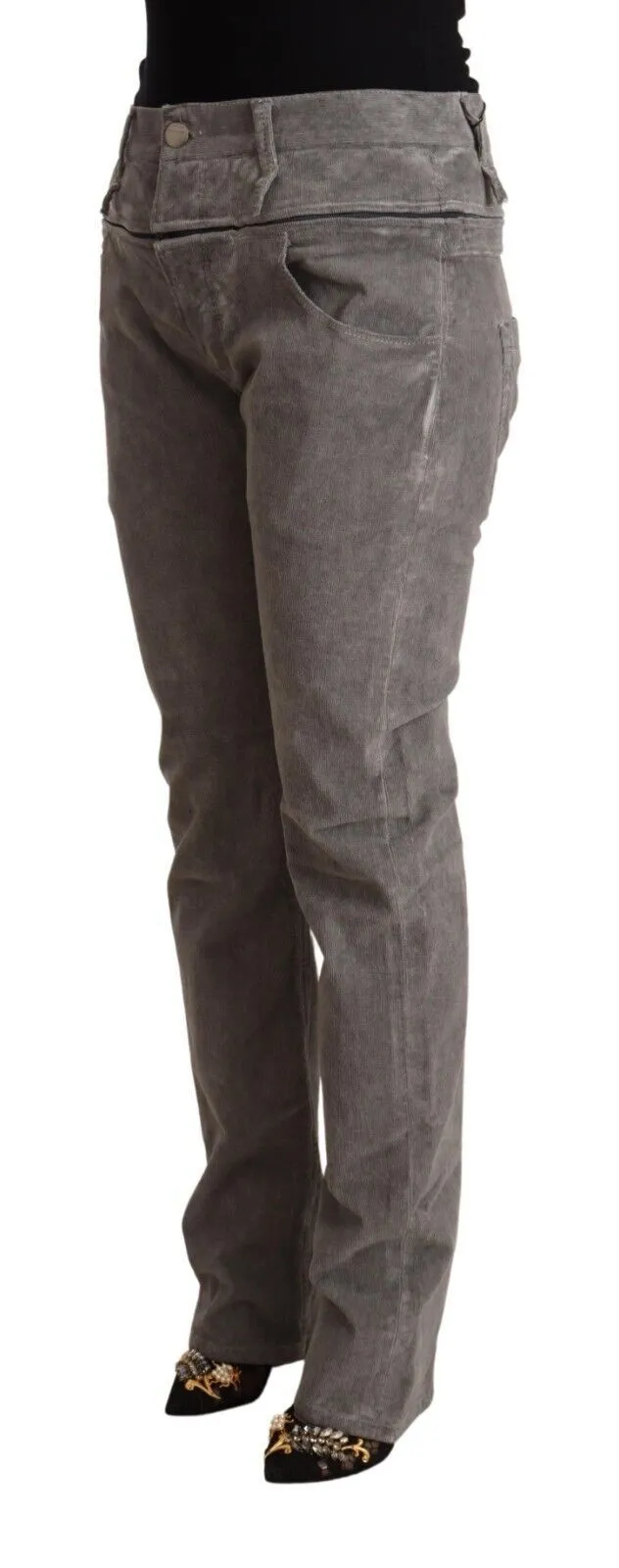 Acht  Cotton Straight Fit High Waist Women's Pants