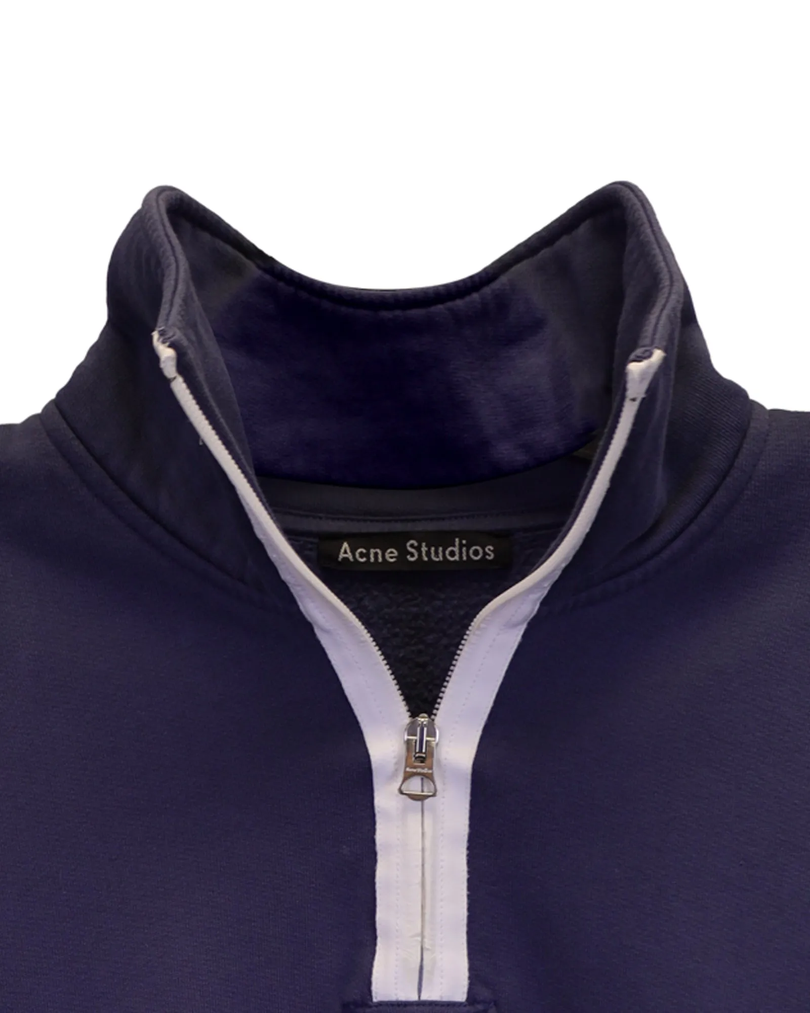 Acne Studios Flint Flag Face Sweatshirt in Green Cotton