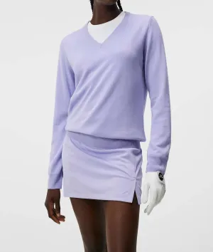 Amaya Knitted Sweater In Sweet Lavender