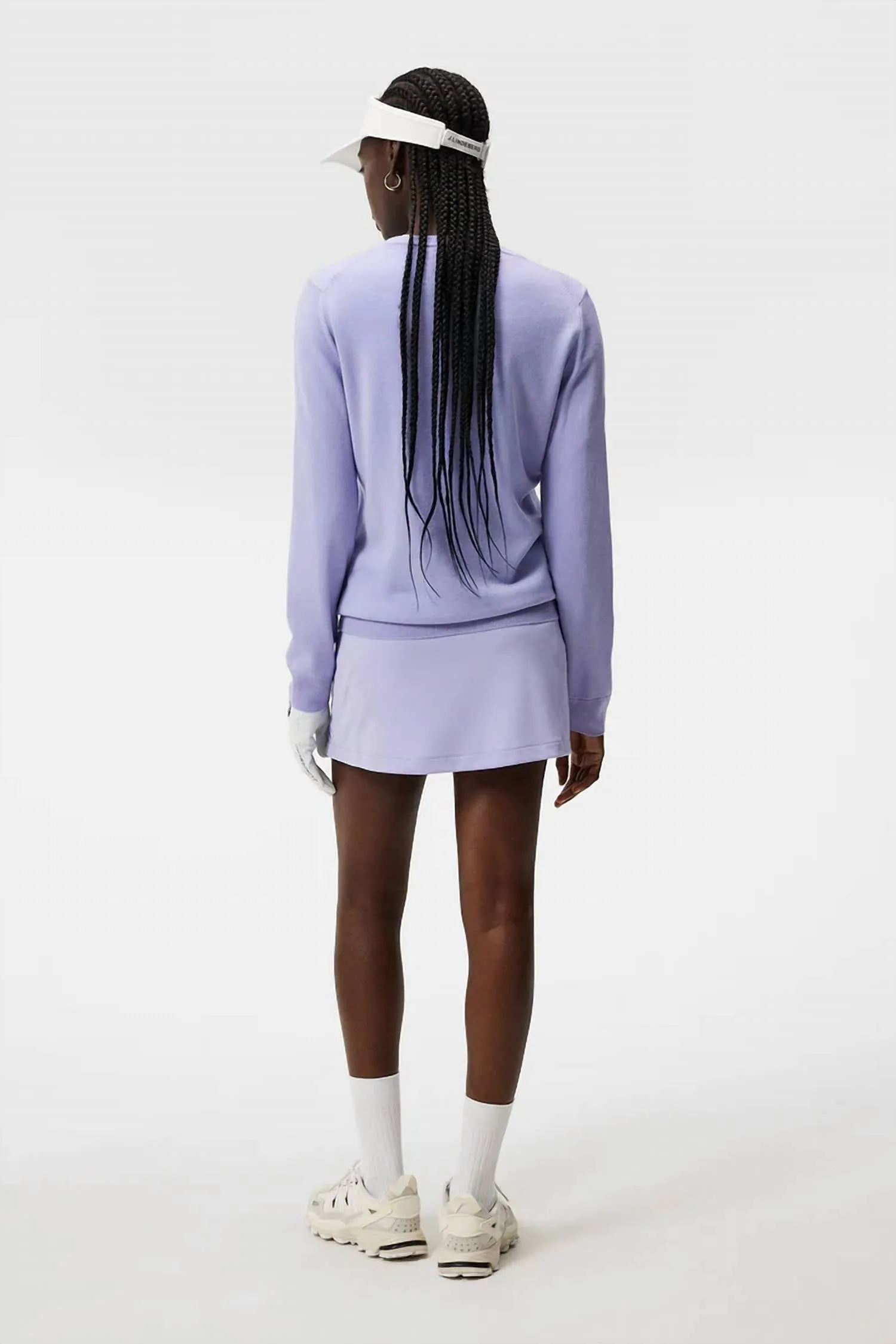 Amaya Knitted Sweater In Sweet Lavender