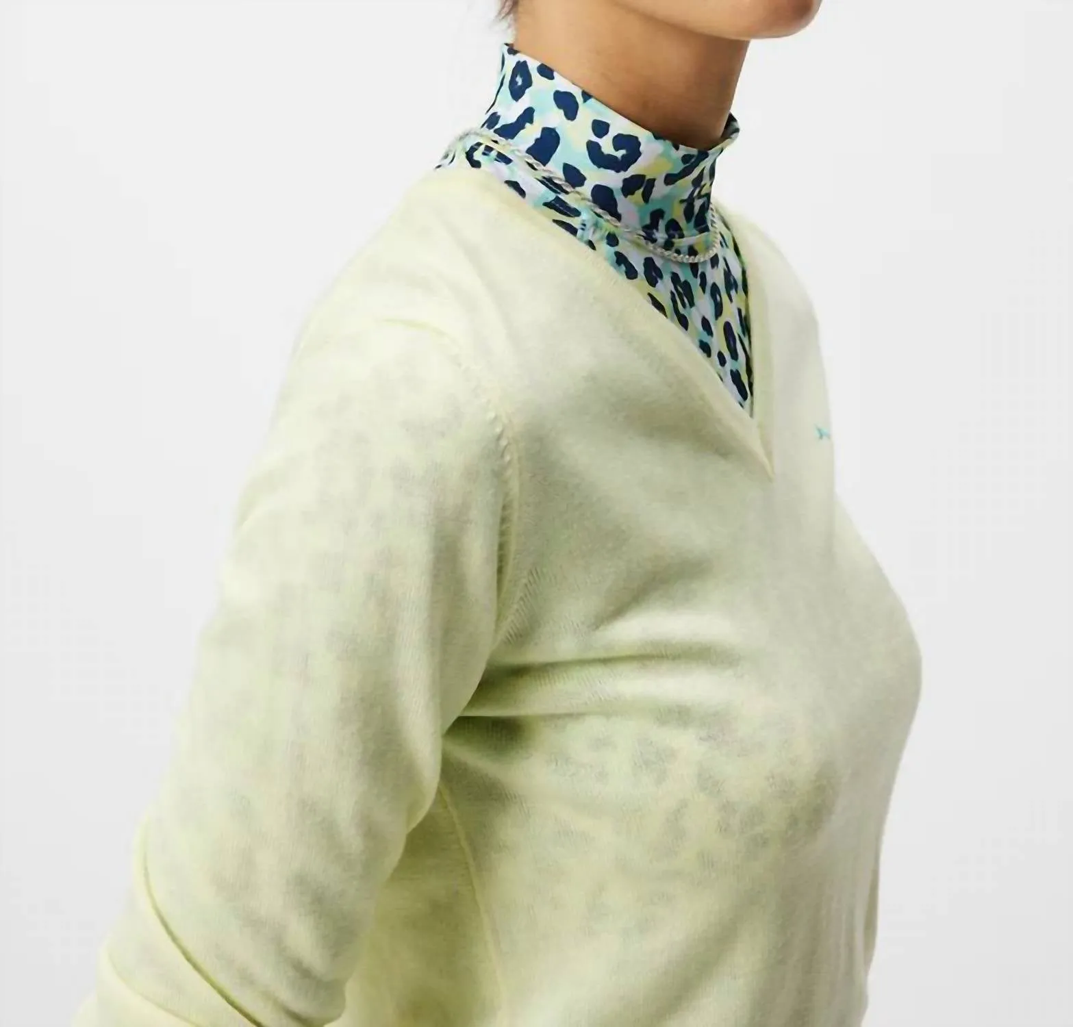 Amaya Knitted Sweater In Wax Yellow