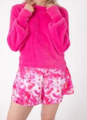 Apres Ski Sweater In Barbie Pink