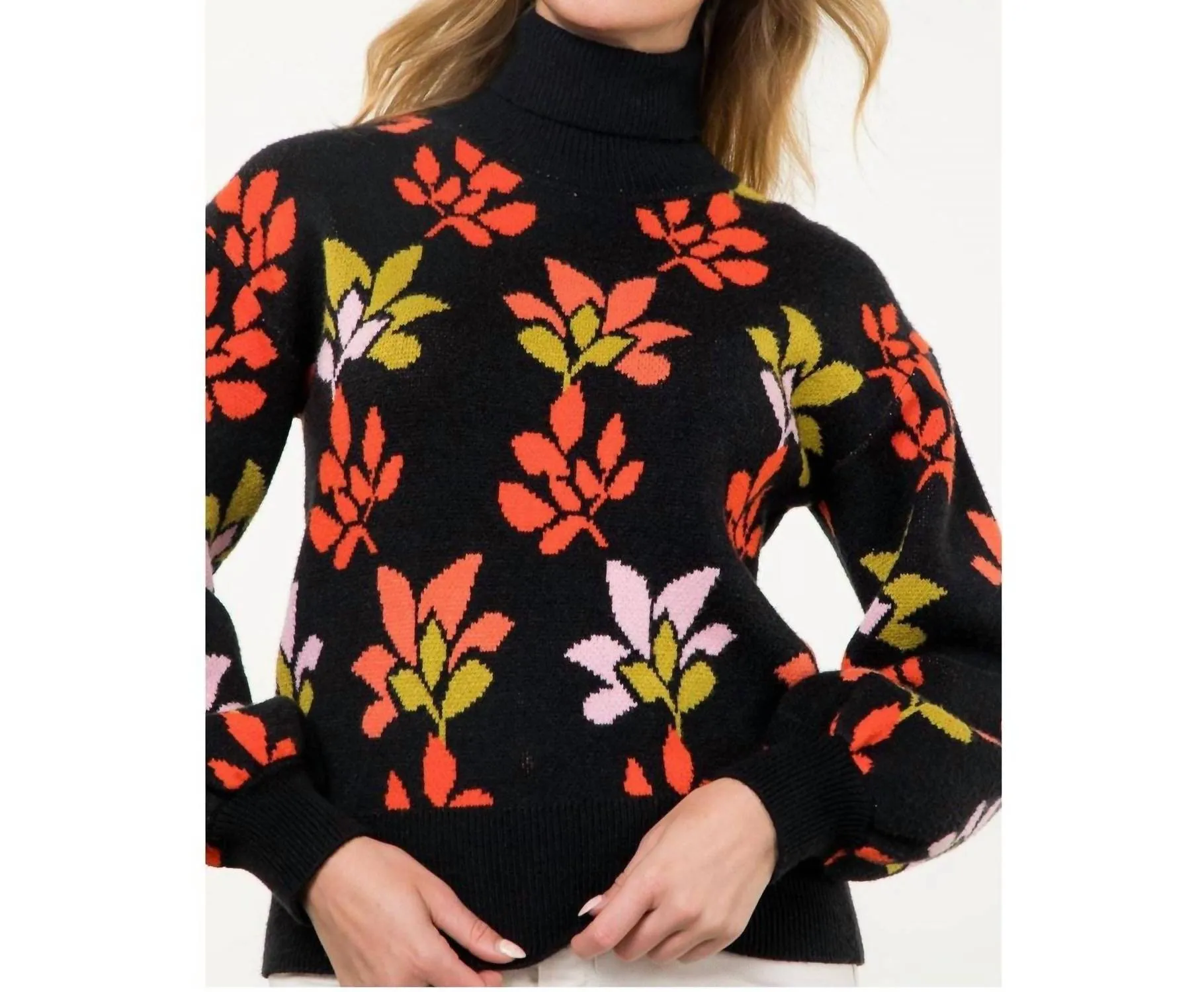 Aria Sweater In Black Multi