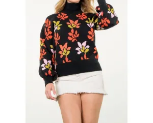 Aria Sweater In Black Multi