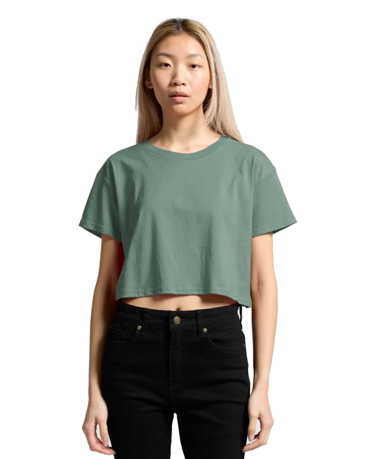 AS Colour Clothing Crop T-Shirt in Mineral