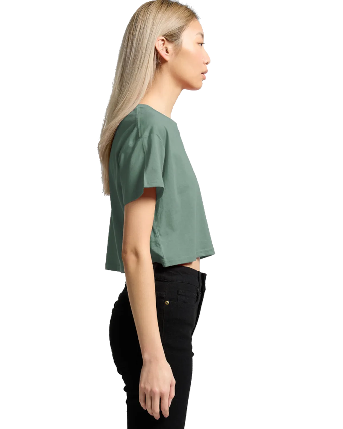 AS Colour Clothing Crop T-Shirt in Mineral