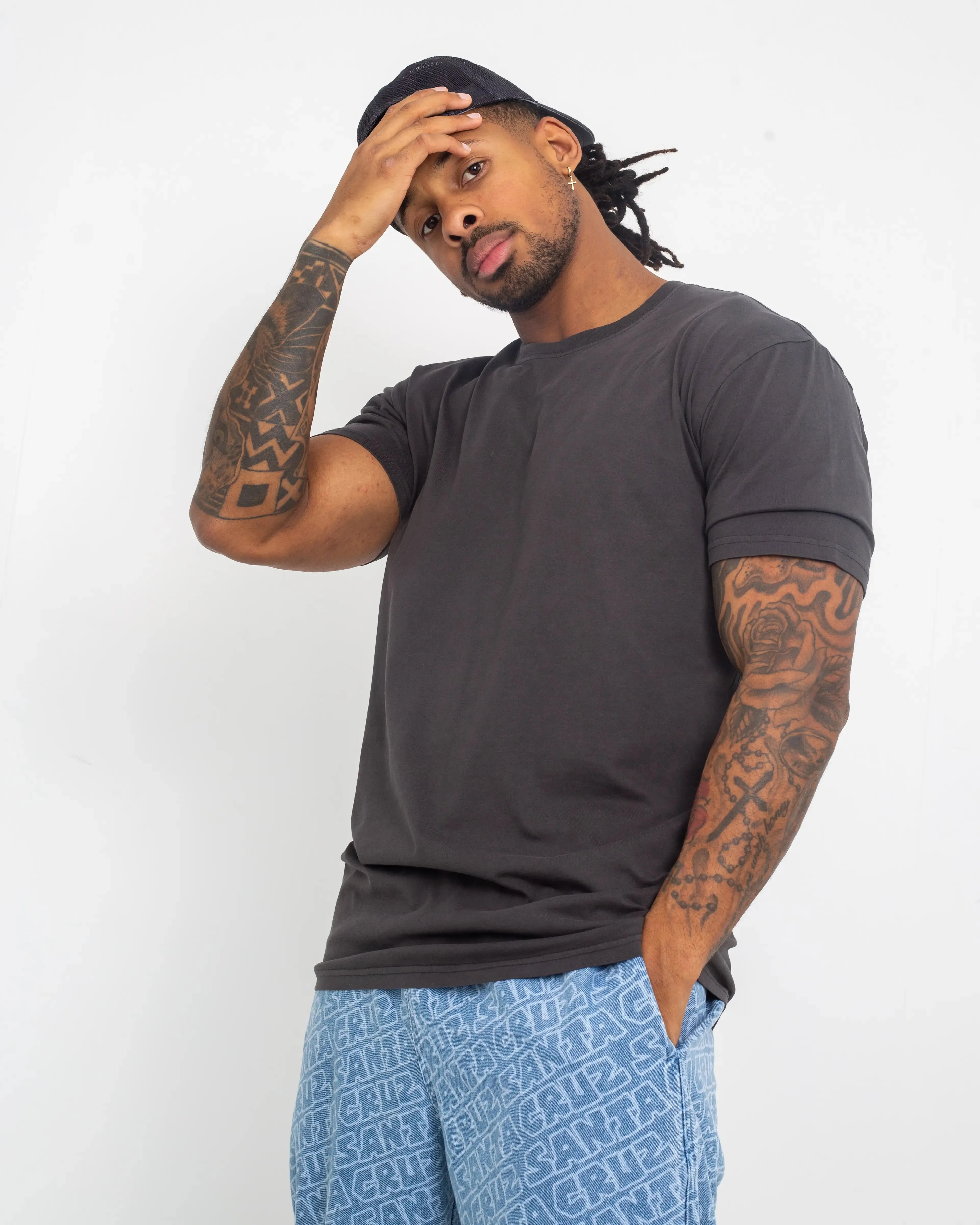 AS Colour Clothing Faded T-Shirt in Faded Black