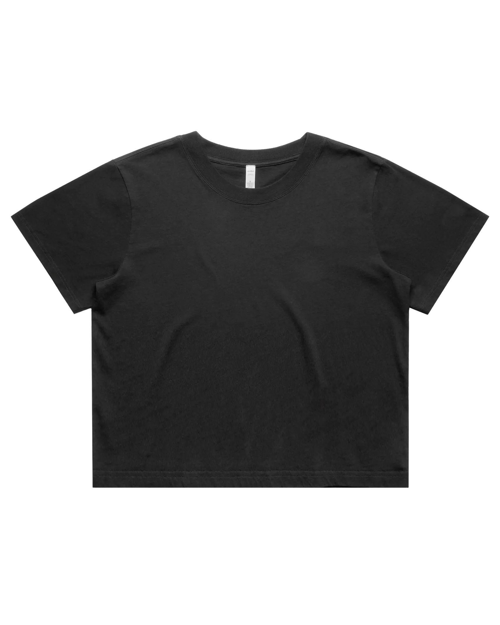 AS Colour Clothing Heavy Faded Crop T-Shirt in Faded Black