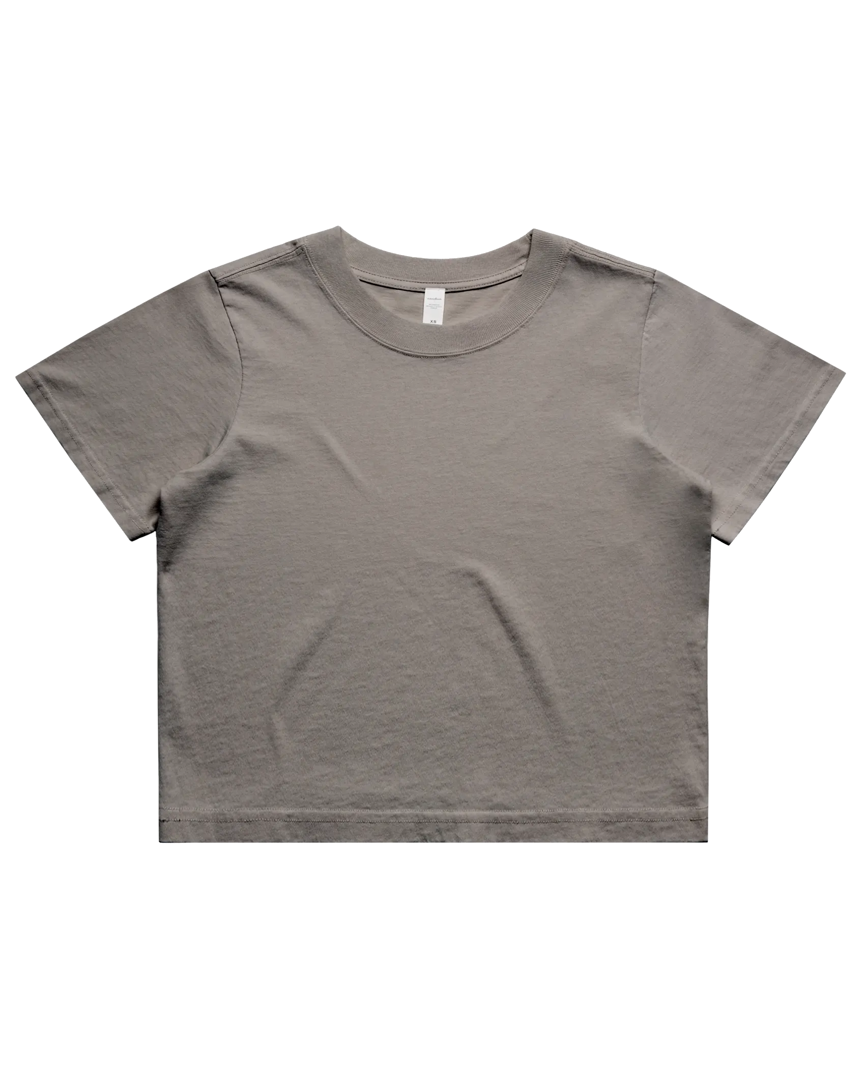 AS Colour Clothing Heavy Faded Crop T-Shirt in Faded Grey