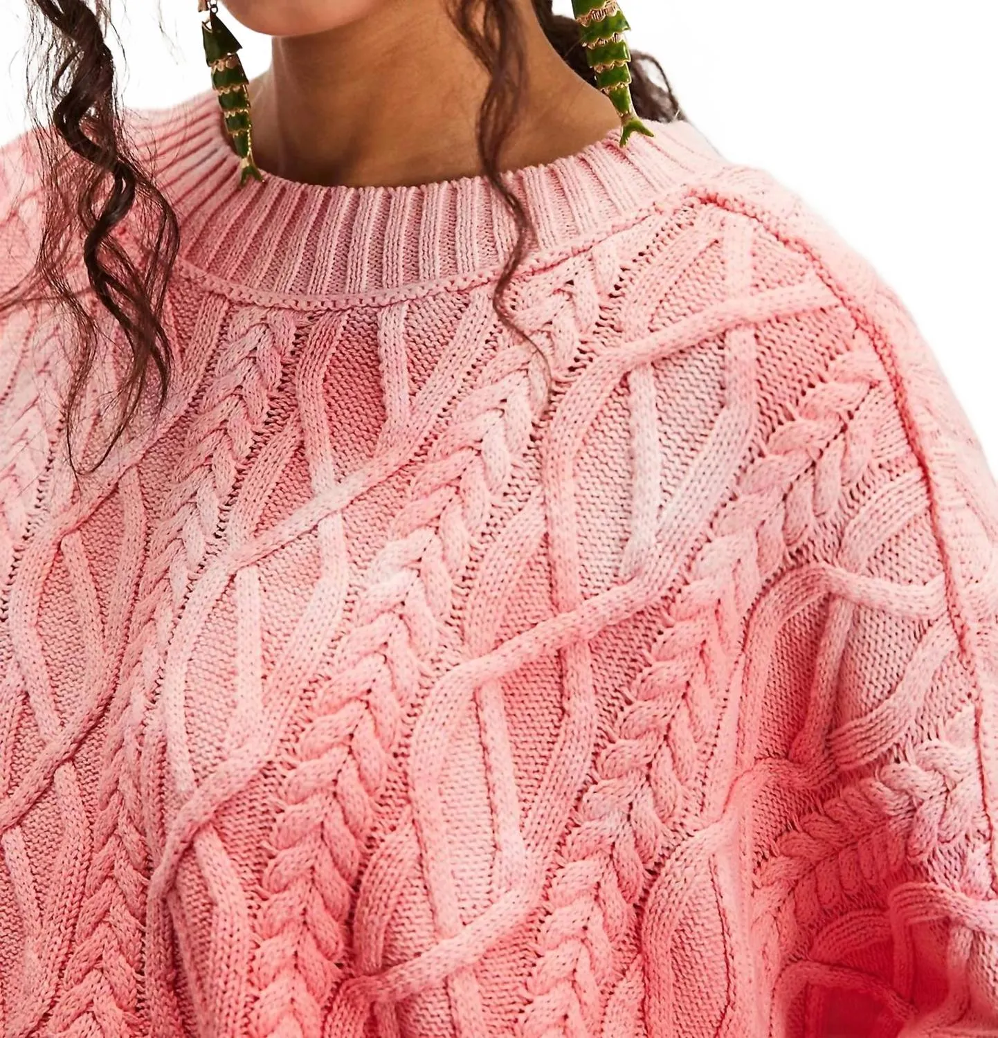 Ashore Sweater In Pink