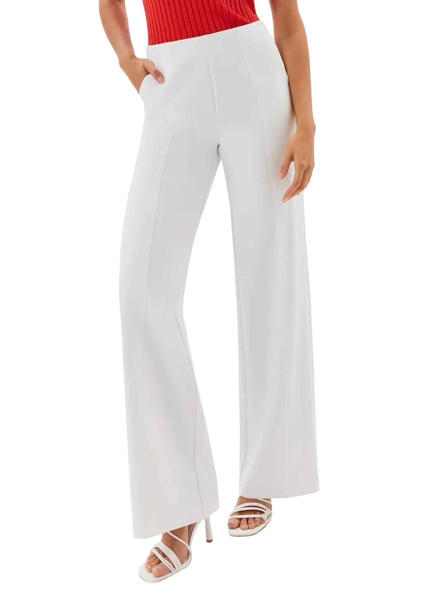 Atherton Clean Full Leg Trouser In White