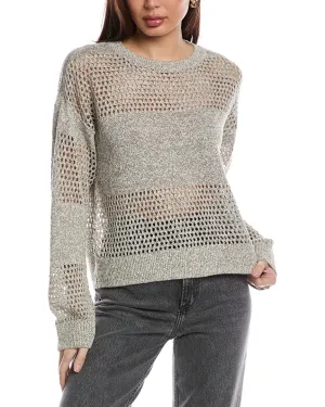 ATM Anthony Thomas Melillo Open Linen-Blend Sweater