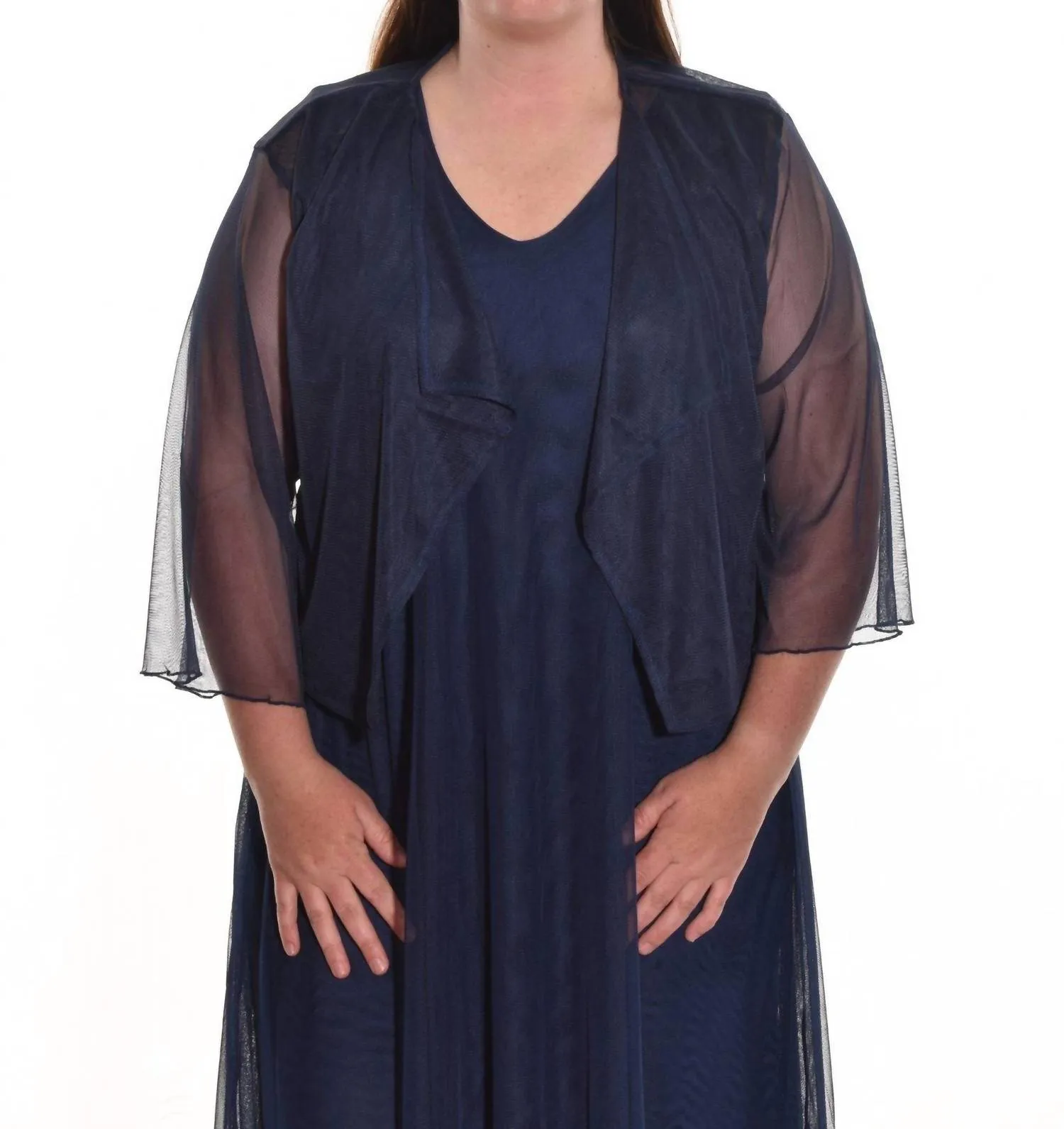 Auburn Jacket In Navy Tulle