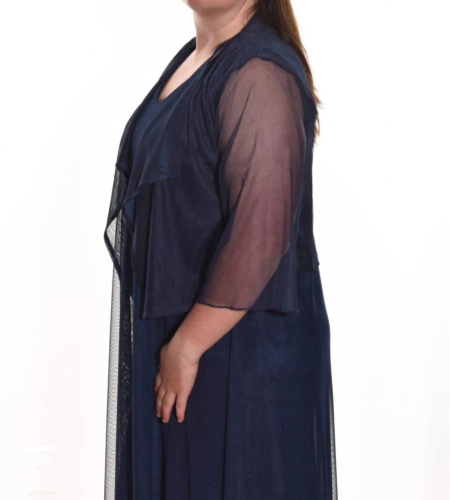 Auburn Jacket In Navy Tulle