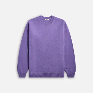 Auralee Baby Cashmere Knit P/O - Purple Auralee Clothing