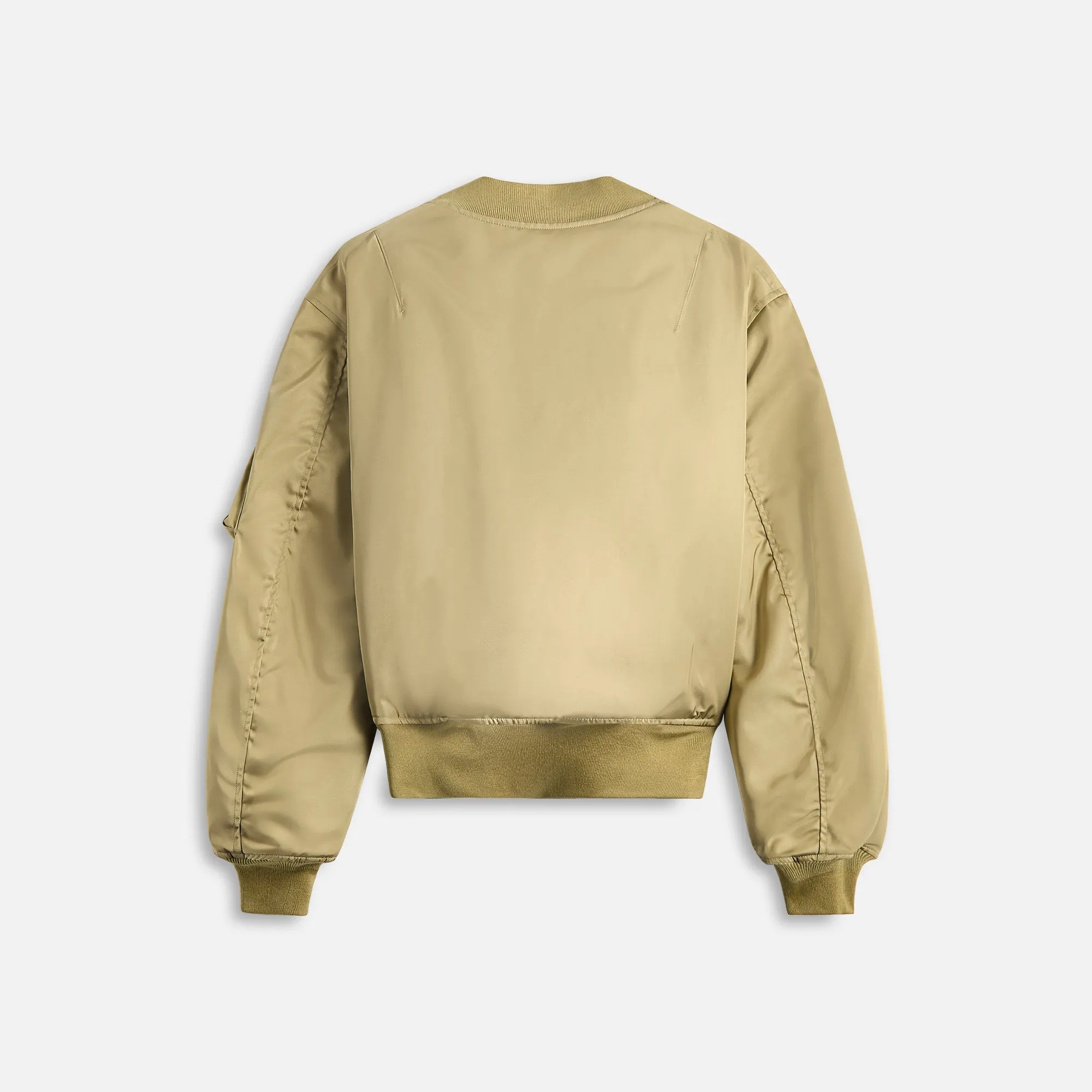 Auralee High Density Silk Twill Flight Blouson - Khaki Beige Auralee Clothing