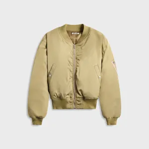 Auralee High Density Silk Twill Flight Blouson - Khaki Beige Auralee Clothing
