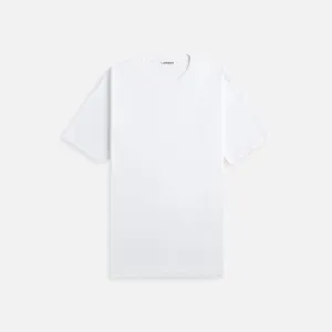 Auralee Luster Plaiting Tee - White Auralee Clothing