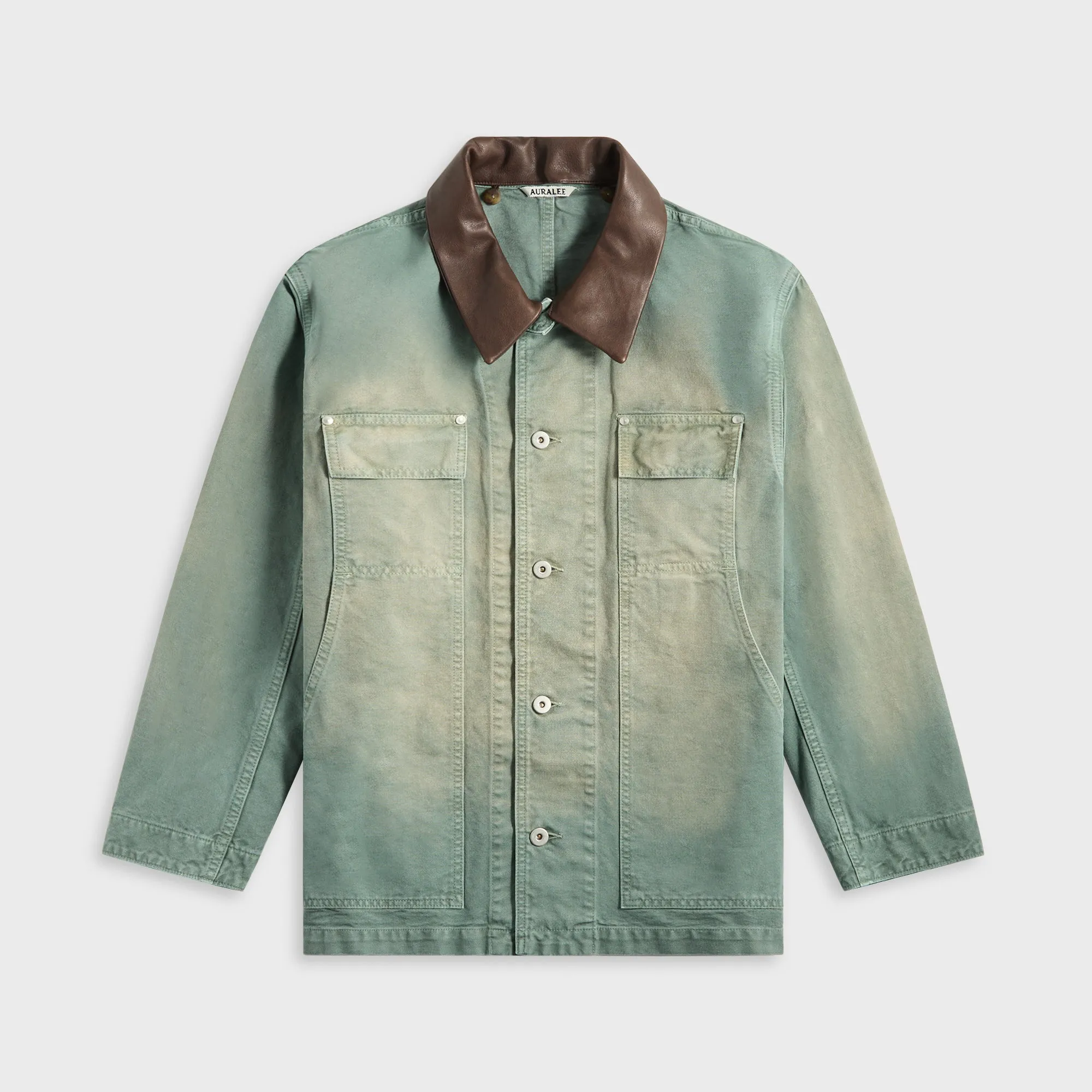 Auralee Organic Cotton Duck Blouson - Ash Green Auralee Clothing