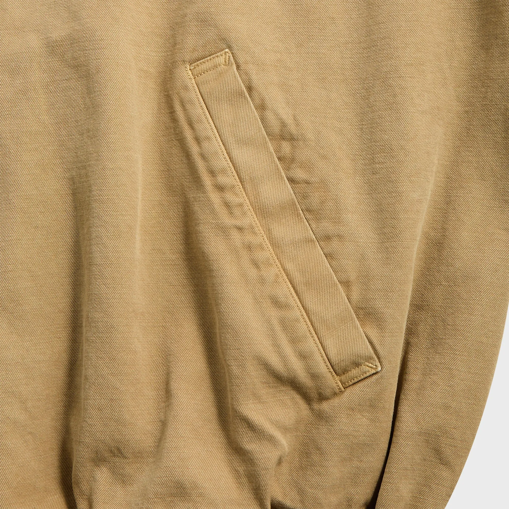 Auralee Product Dyed Finx Garbadine Swing Top - Dyed Beige Auralee Clothing