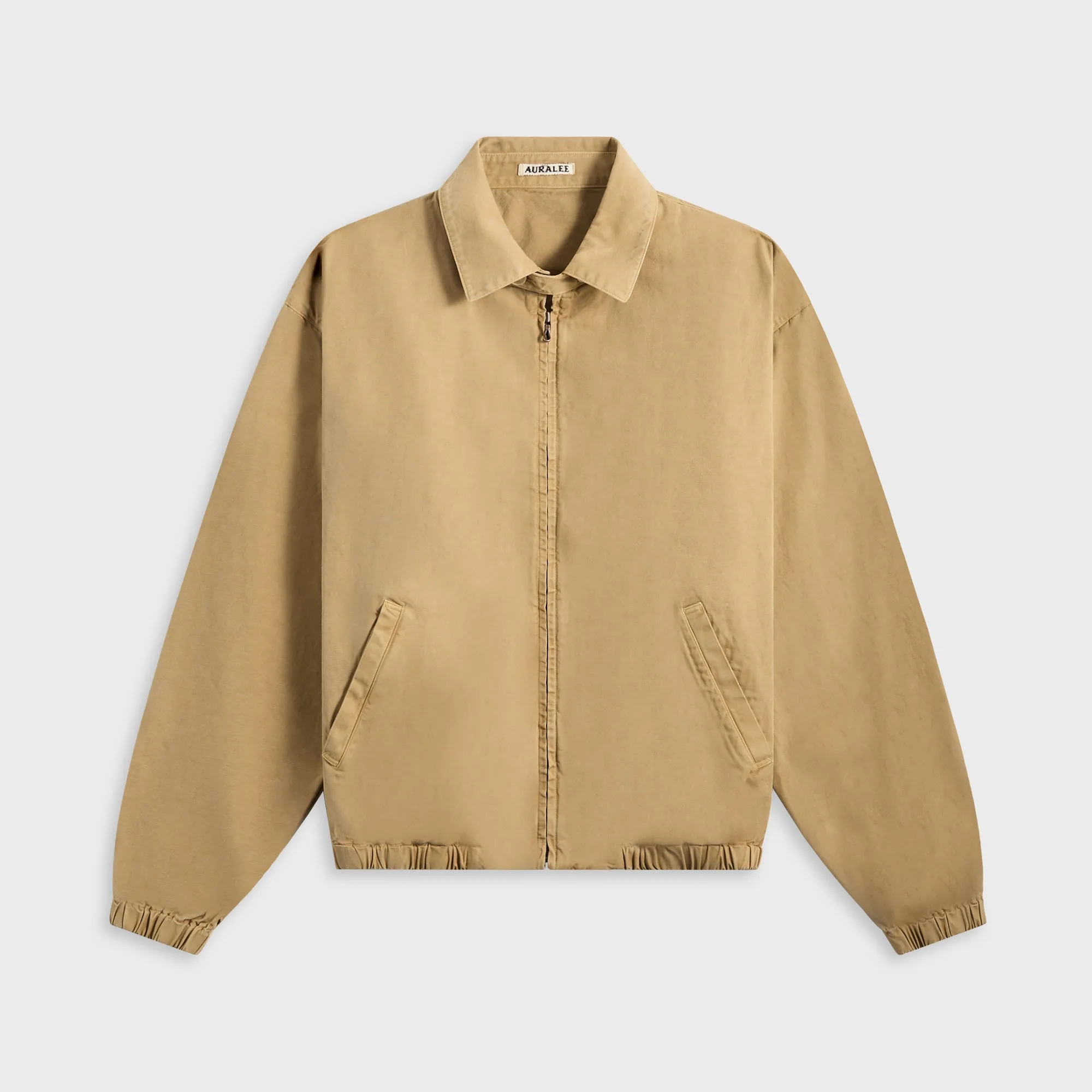Auralee Product Dyed Finx Garbadine Swing Top - Dyed Beige Auralee Clothing