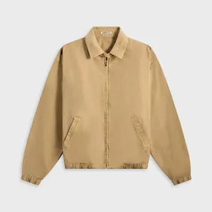 Auralee Product Dyed Finx Garbadine Swing Top - Dyed Beige Auralee Clothing