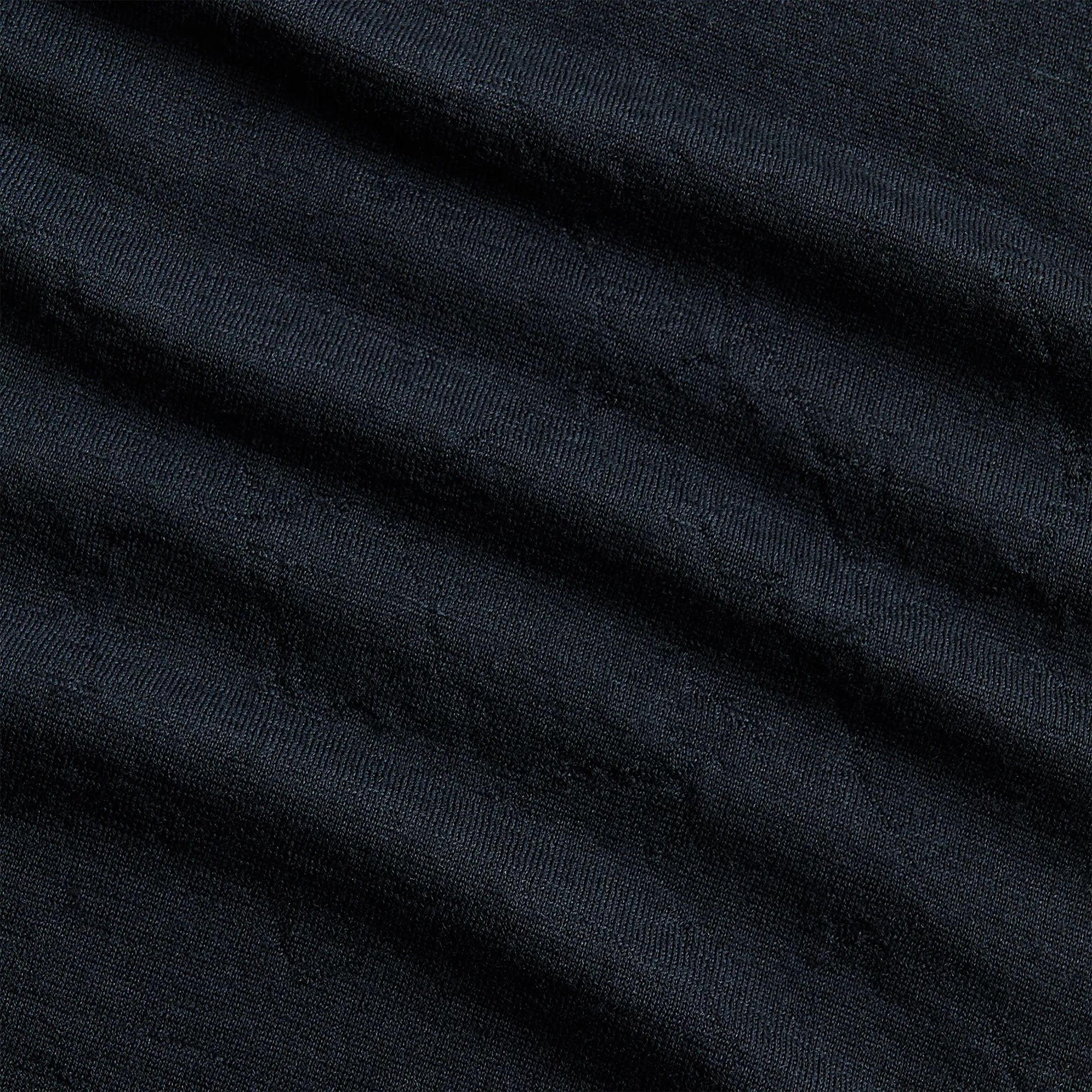 Auralee Product Dyed Wool Knit Polo - Navy Auralee Clothing