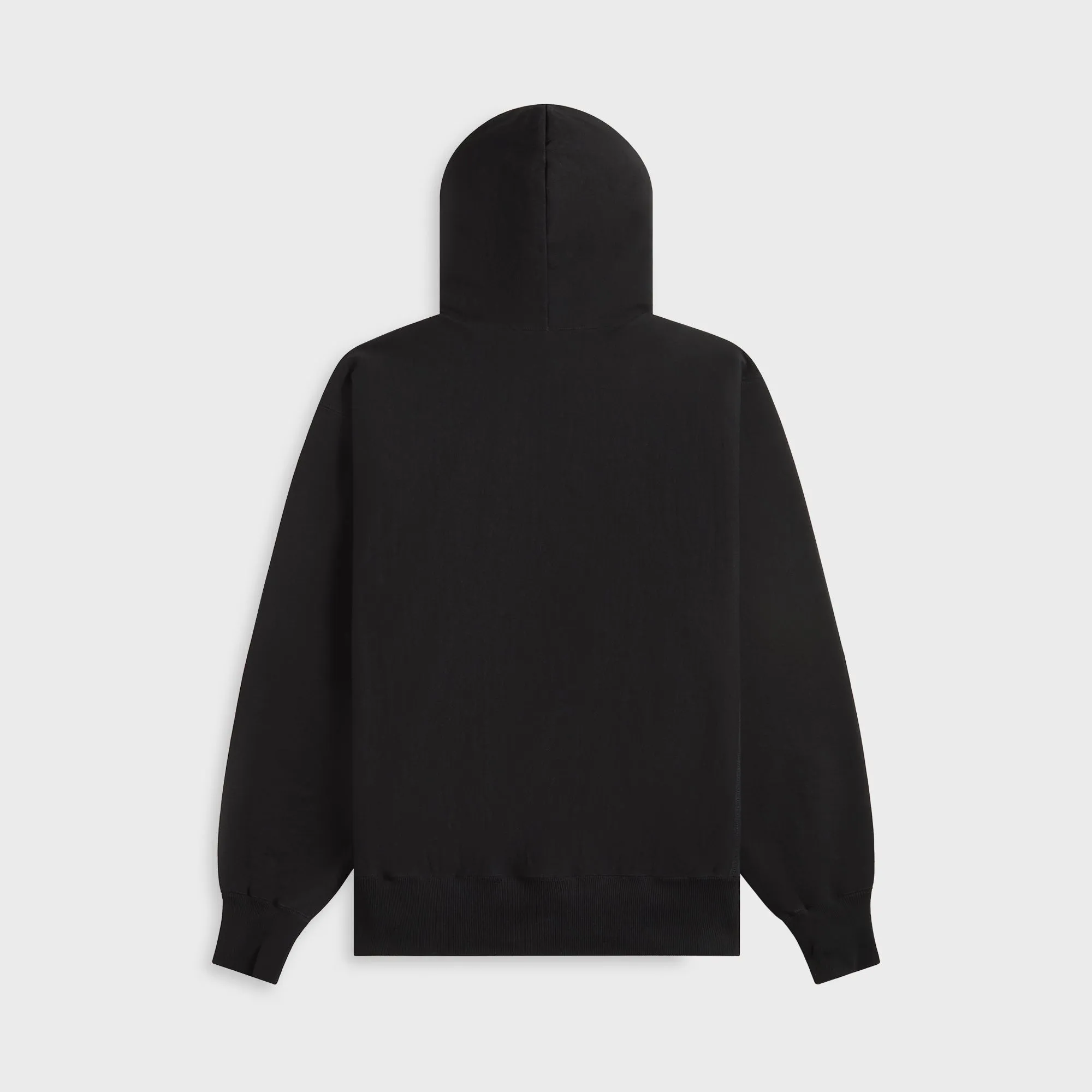 Auralee Smooth Soft BD Sweat P/O Parka - Black Auralee Clothing