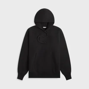 Auralee Smooth Soft BD Sweat P/O Parka - Black Auralee Clothing