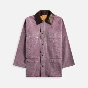 Auralee Washed Organic Canvas Hunting Blouson - Purple Auralee Clothing