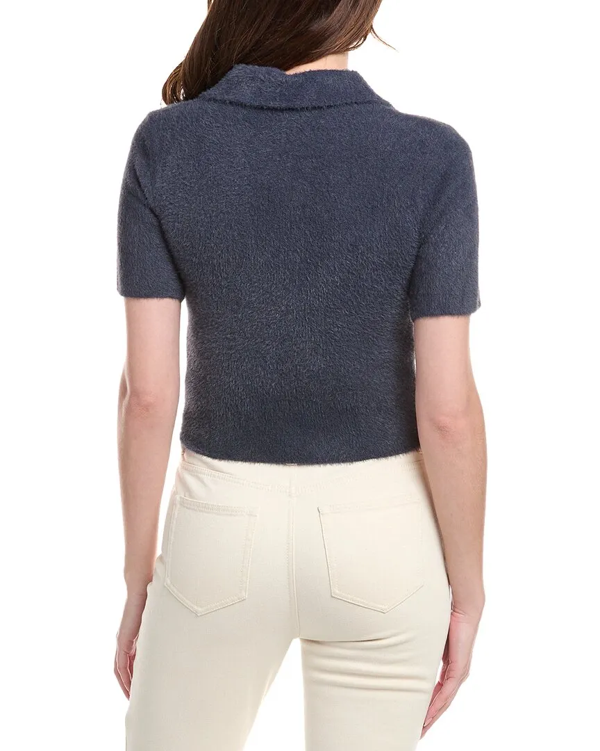 Avantlook Fuzzy Eyelash 1/4-Zip Polo Sweater