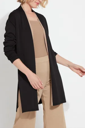 Avril Knit Duster In Black
