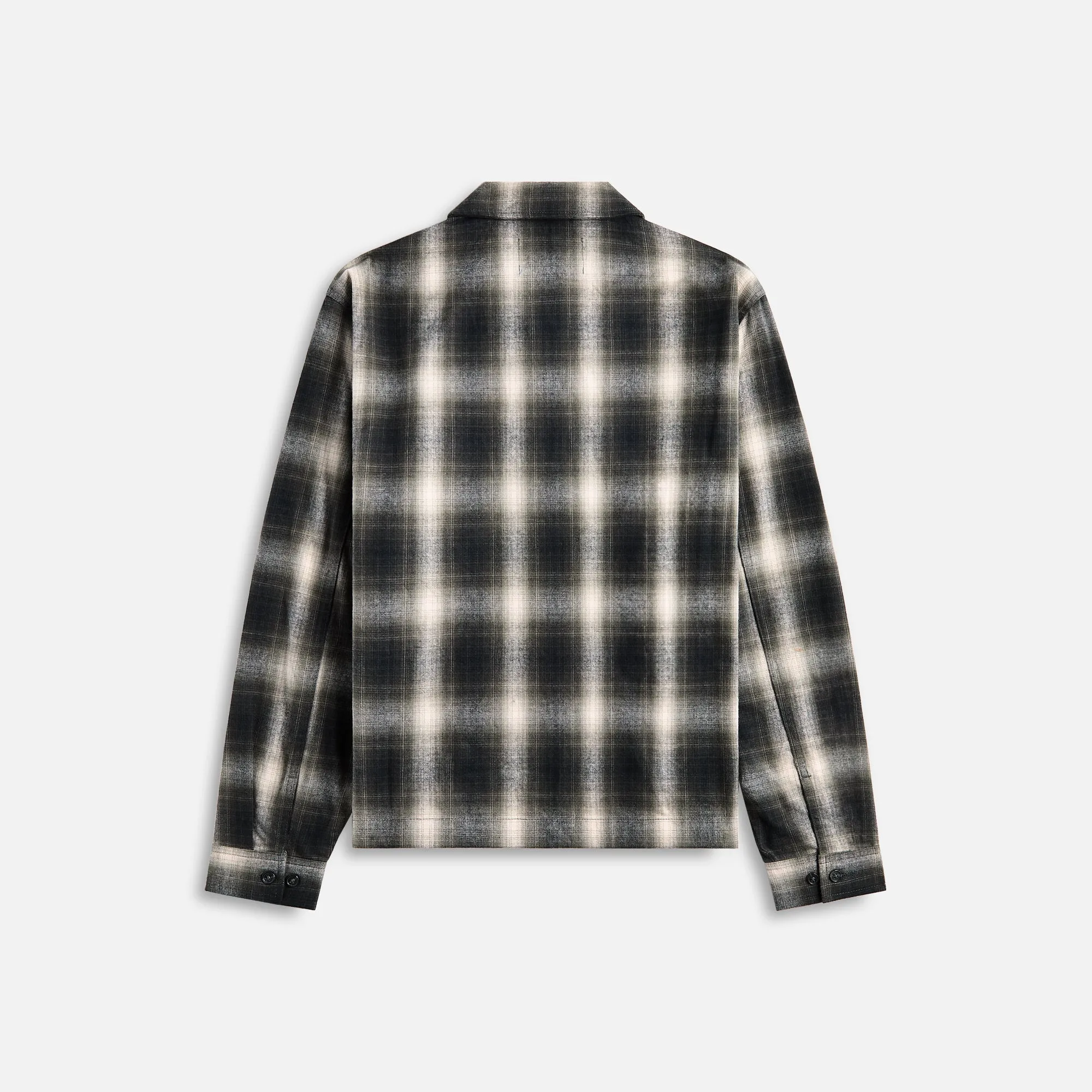 Awake NY Brushed Flannel Shirt Jacket - Green Multi Awake NY Clothing