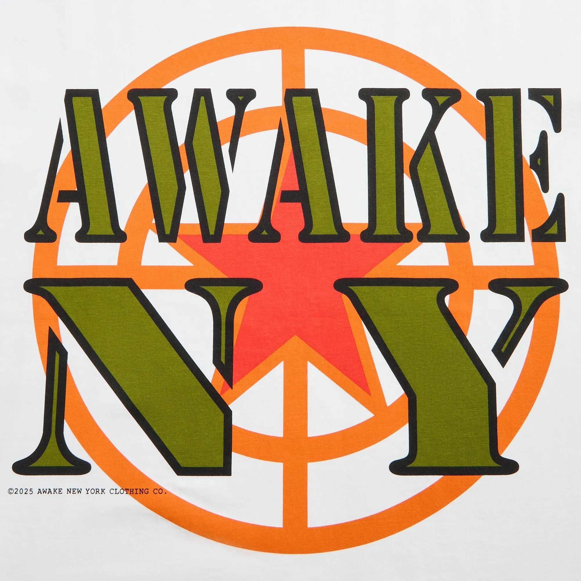 Awake NY Crosshair Tee - White Awake NY Clothing