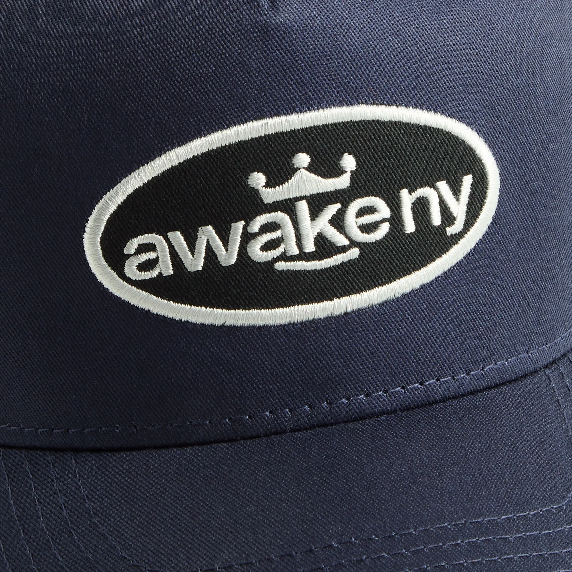 Awake NY King Logo Trucker Cap - Navy Awake NY Clothing