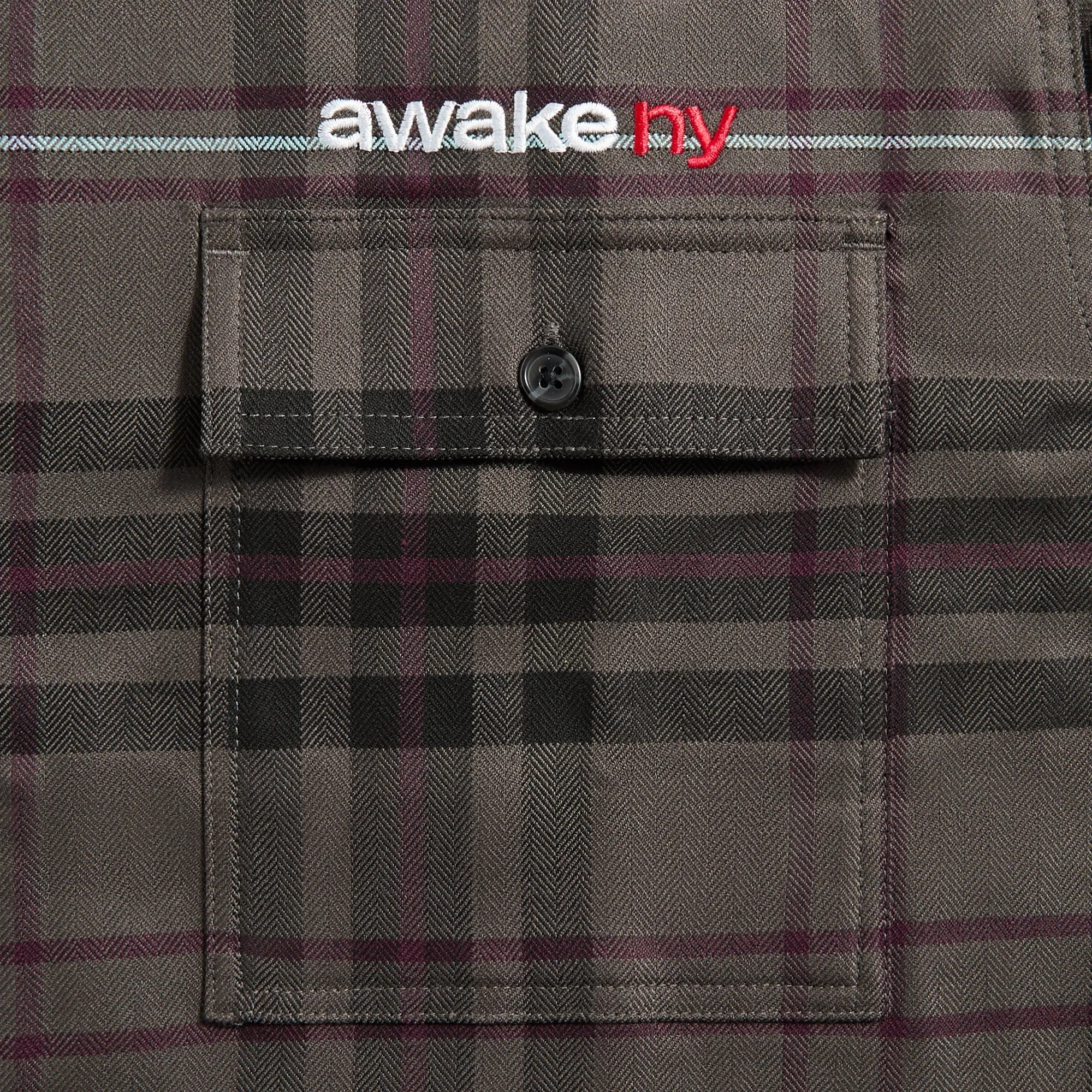 Awake NY Plaid Flannel Shirt - Brown Awake NY Clothing