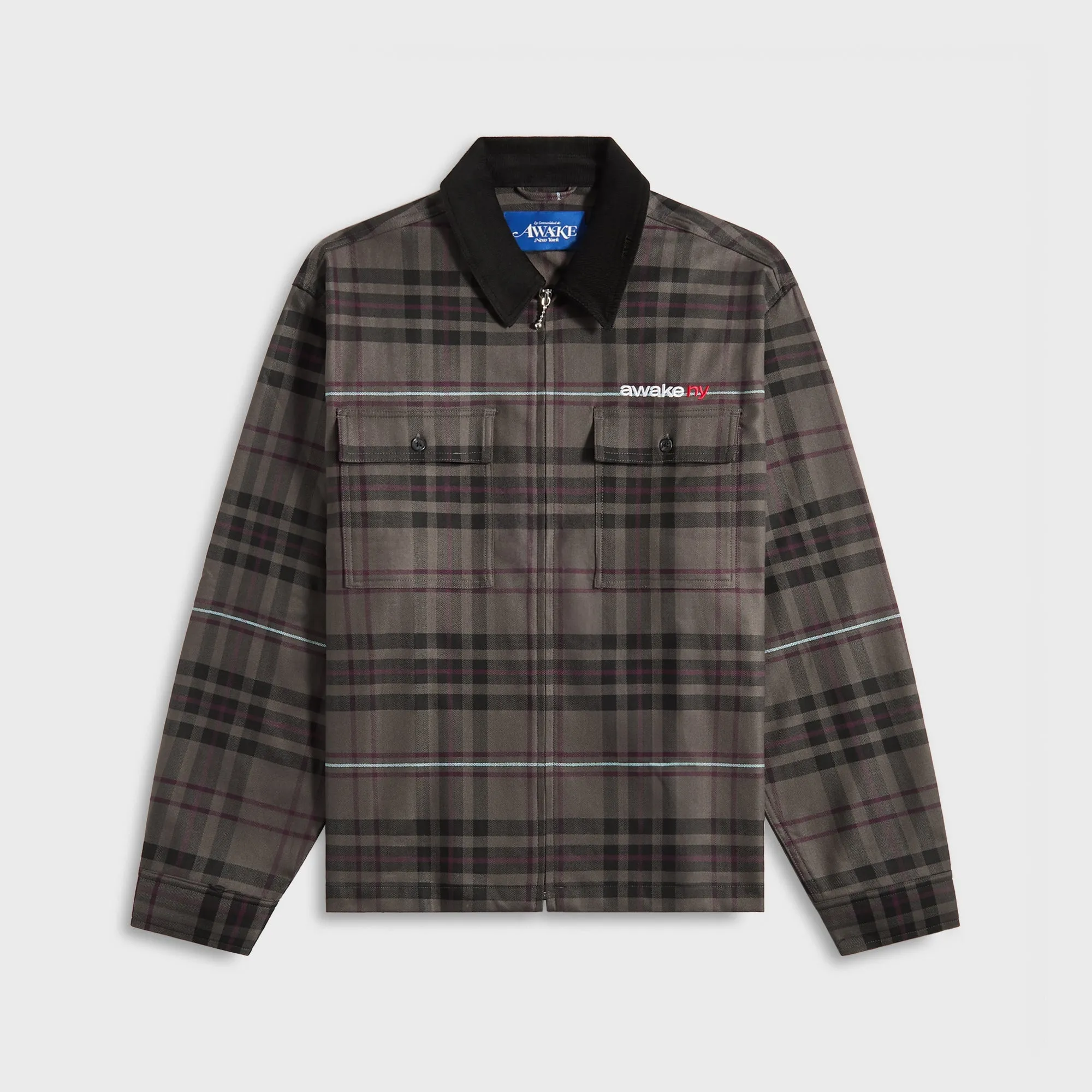 Awake NY Plaid Flannel Shirt - Brown Awake NY Clothing