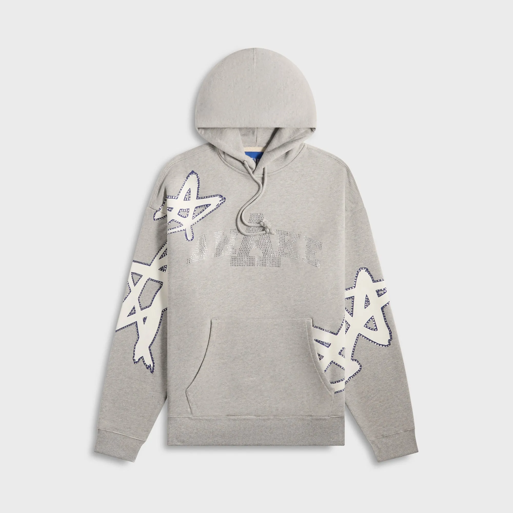 Awake NY Rhinestone Star Hoodie - Heather Grey Awake NY Clothing