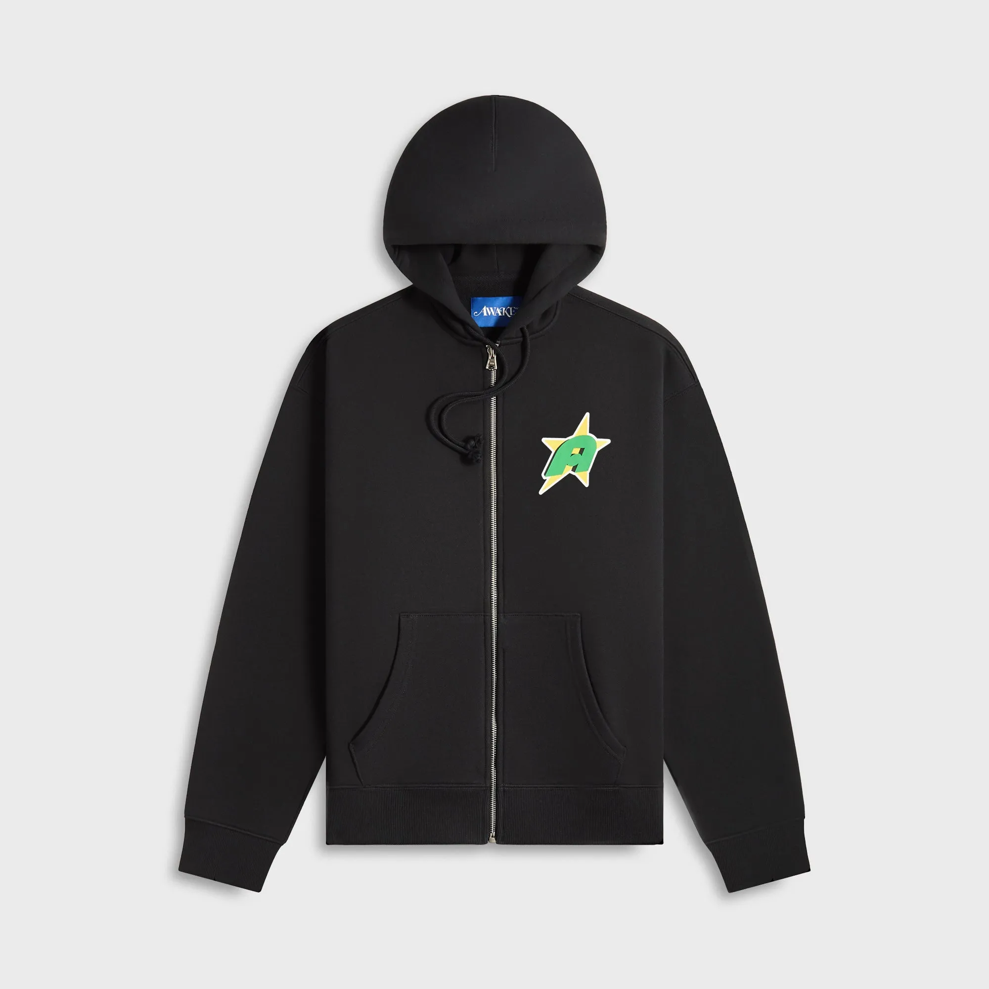 Awake NY Star A Zip Up Hoodie - Black Awake NY Clothing
