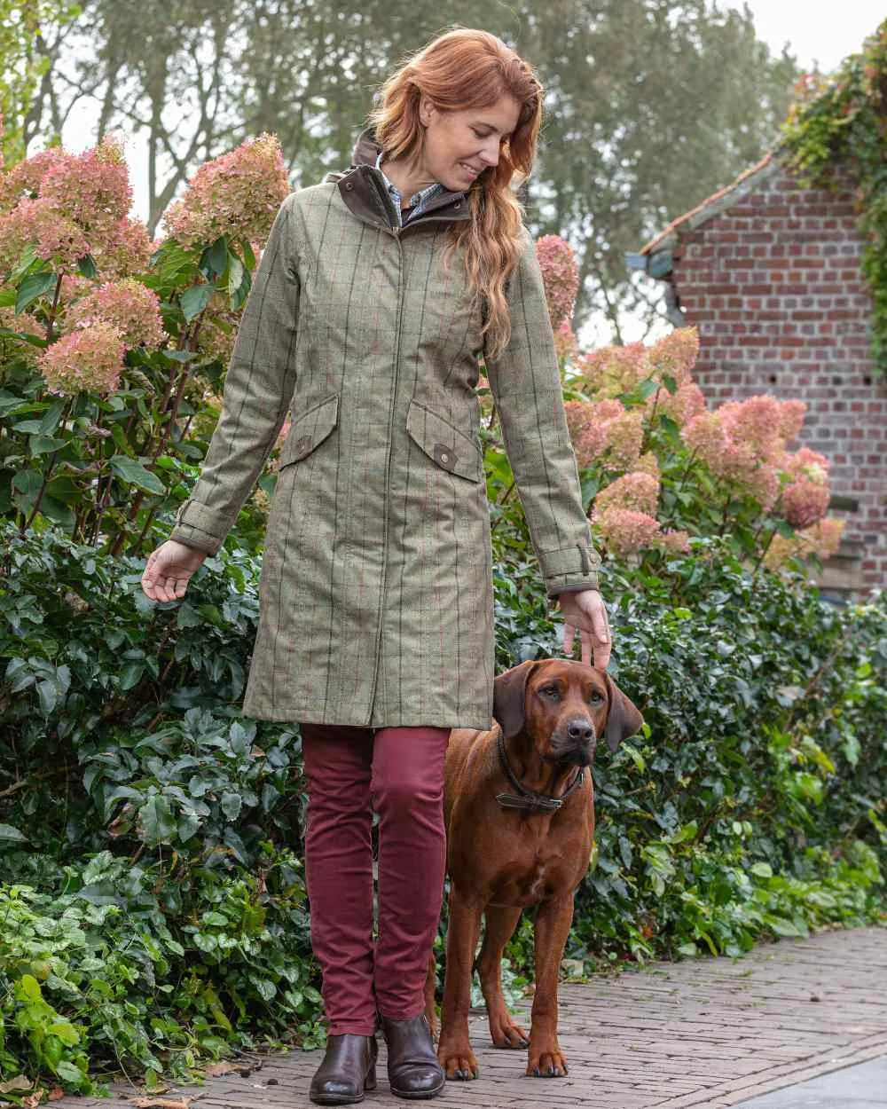 Baleno Twyford Womens Printed Tweed Coat Baleno Clothing