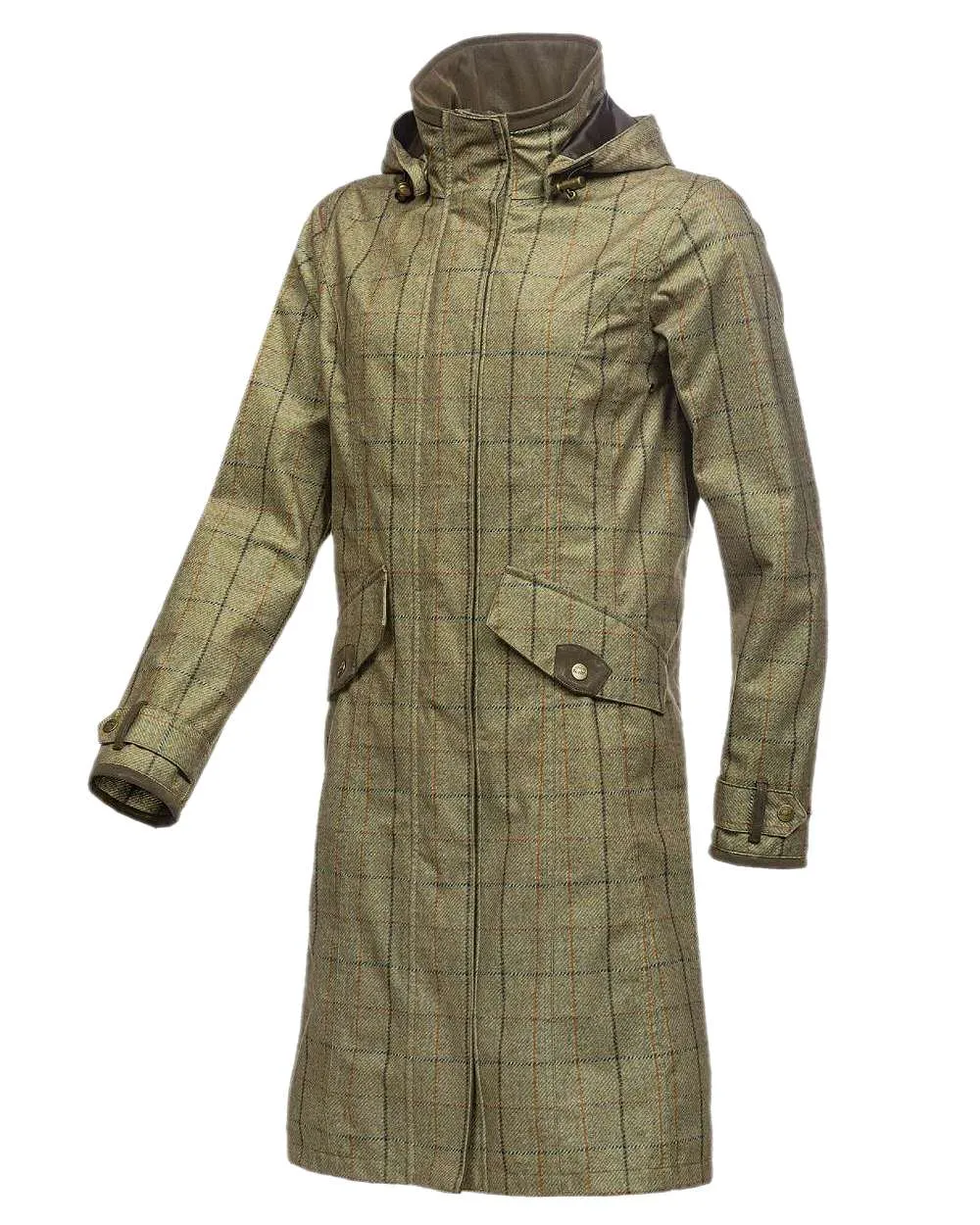 Baleno Twyford Womens Printed Tweed Coat Baleno Clothing