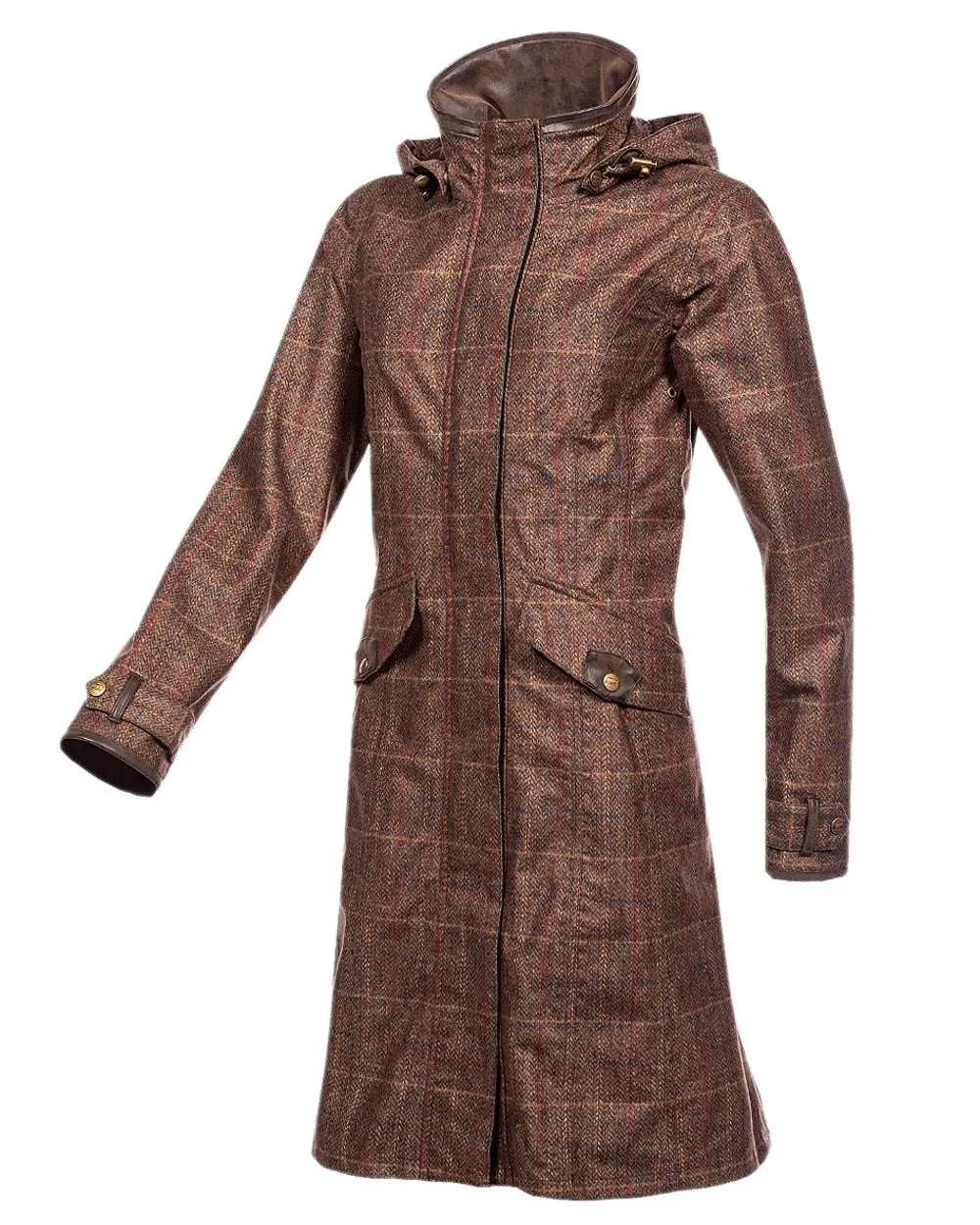Baleno Twyford Womens Printed Tweed Coat Baleno Clothing