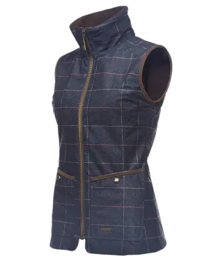 Baleno Womens Perth Printed Tweed Bodywarmer Baleno Clothing