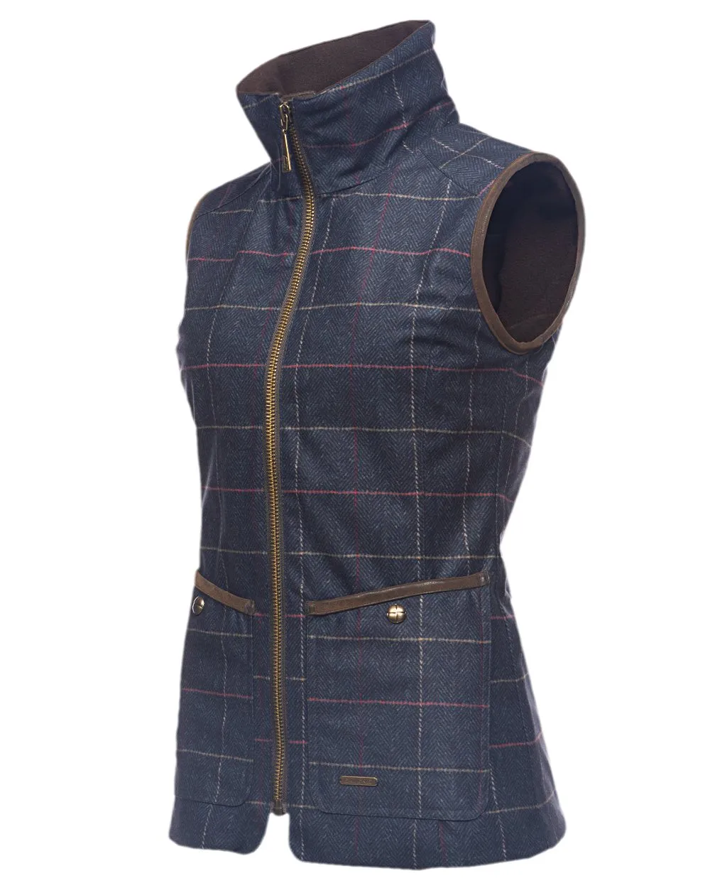 Baleno Womens Perth Printed Tweed Bodywarmer Baleno Clothing