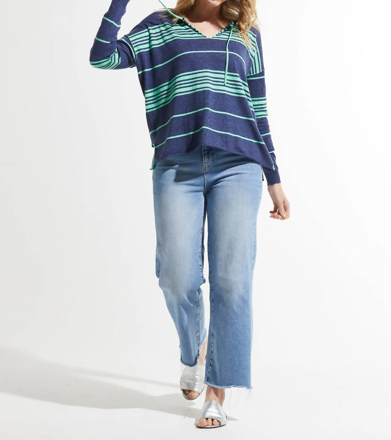 Beach Bum Sweater In Denim