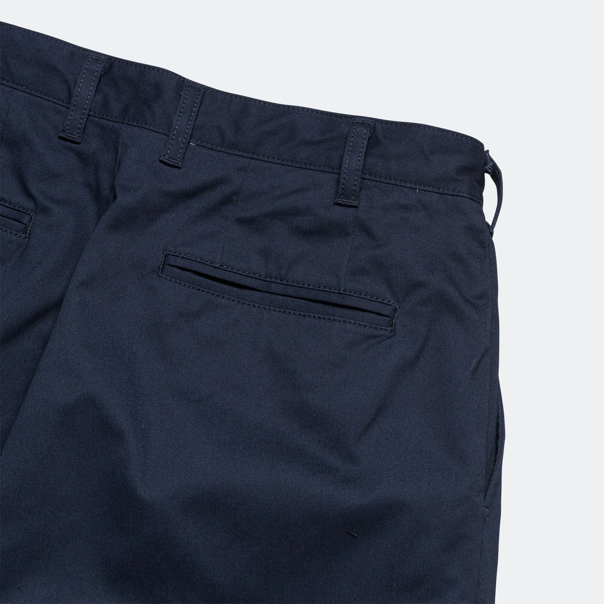 Beams Clothing 2 Pleats Trousers Twill - Navy