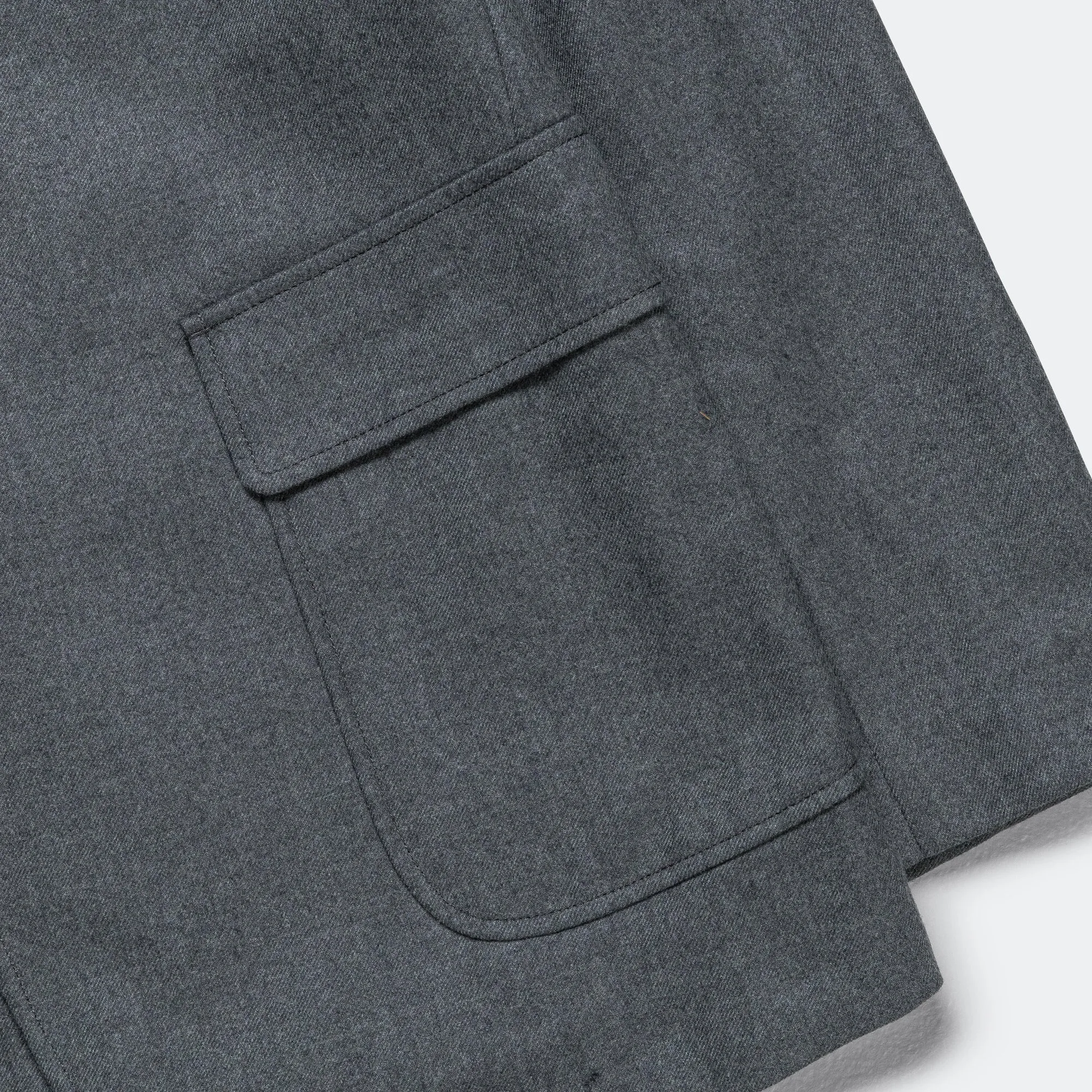 Beams Clothing 3B Jacket Flannel - Grey