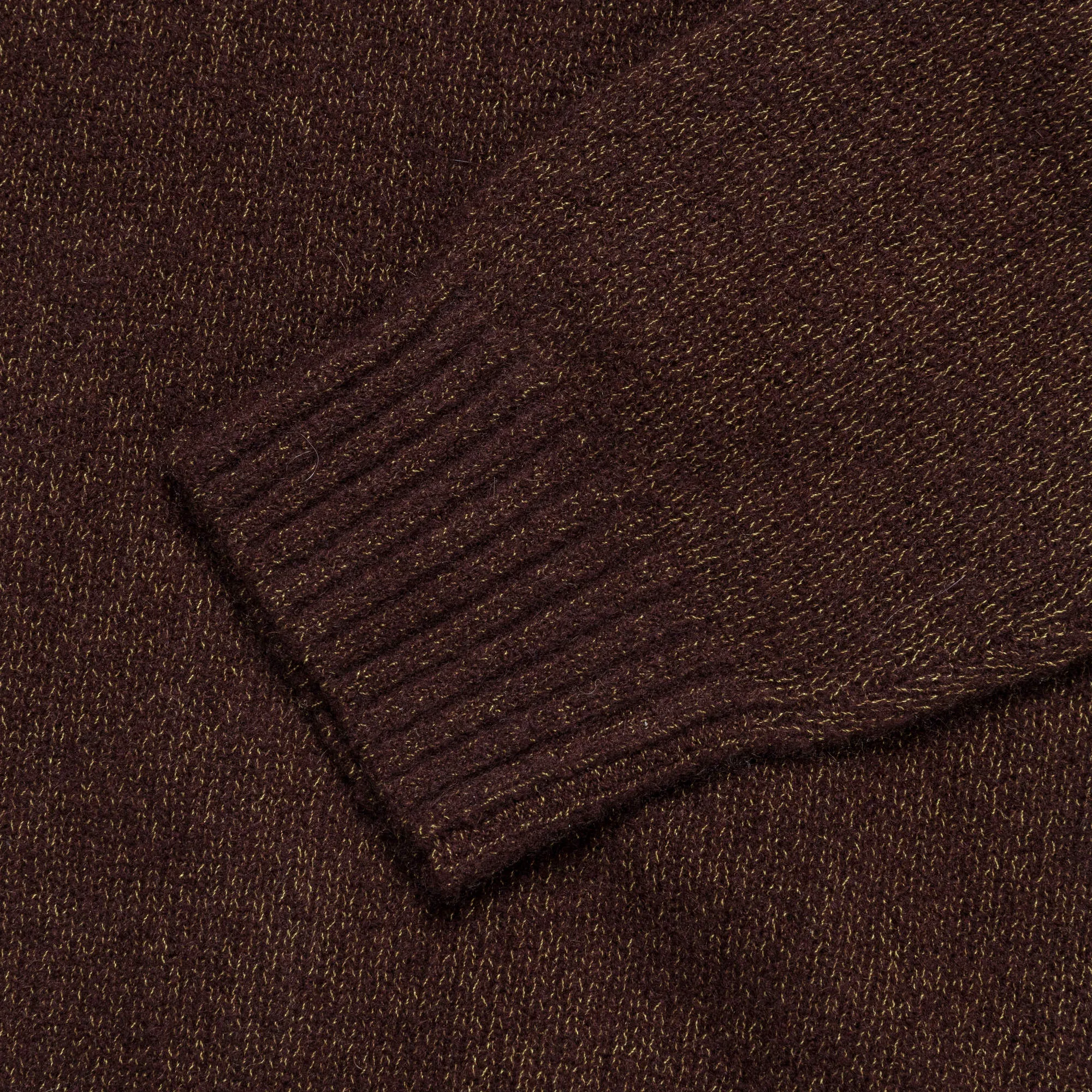 Beams Clothing 7G Cashmere Silk Crew - Brown